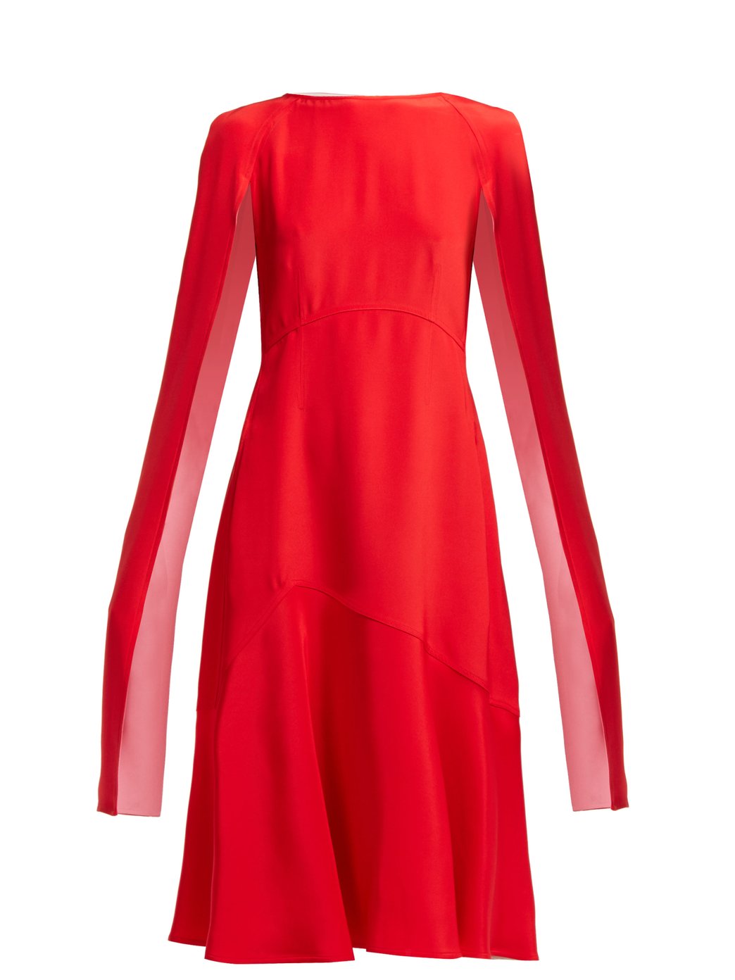 Gaun merah Calvin Klein